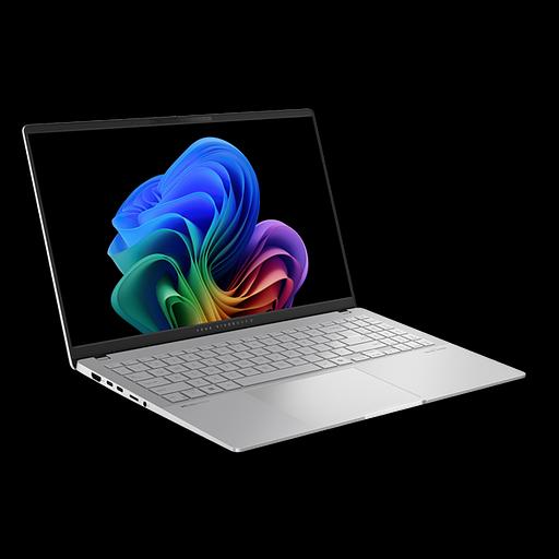 Ноутбук ASUS Vivobook S 15 OLED S5507QA-MA013W Snapdragon® X Plus X1P 42 100 3.4GHz LPDDR5X 16GB 1TB PCIE G4 SSD 15.6" 3К (2880 x 1620) OLED 120Hz WIN11 HOME Cool Silver (90NB14Q2-M00B40) фото 2