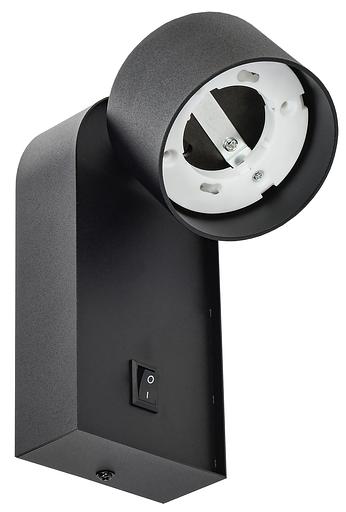 Светильник 4041 накладной настенный под лампу GX53 черный IEK фото 1