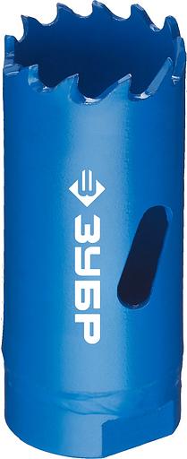 Коронка биметаллическая 22мм, быстрорежущая сталь фото 1