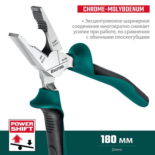 Плоскогубцы комбинированые, 180 мм фото 2