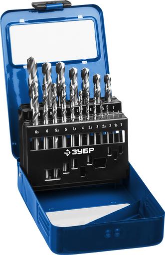 Набор сверл по металлу сталь Р6М5 класс А, ПРОФ-А 19шт(1-10мм) фото 1