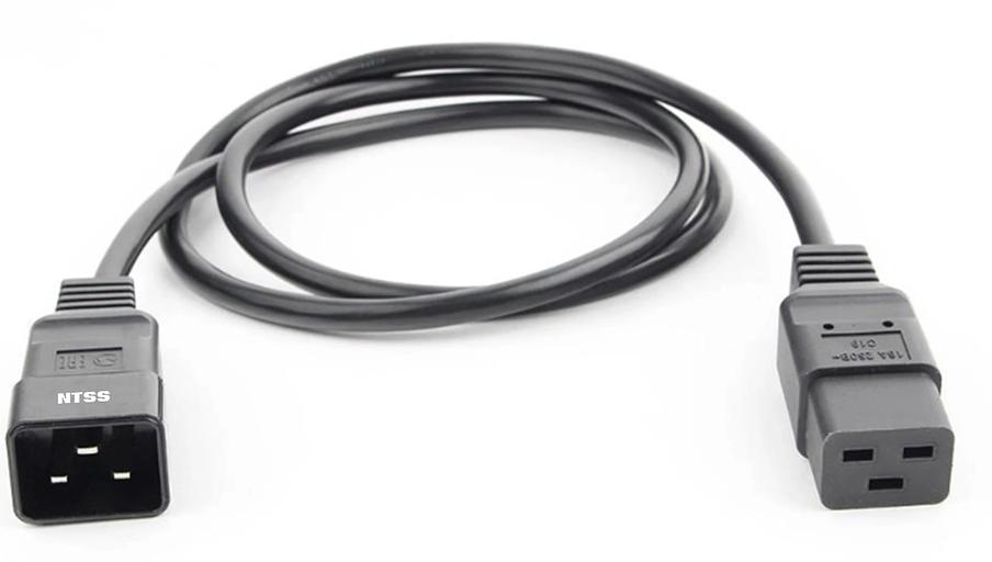 Шнур питания NTSS NTSS-PC19201 C19-C20 проводник.:3x1мм2 1.8м 220/250В 10А черный фото 1