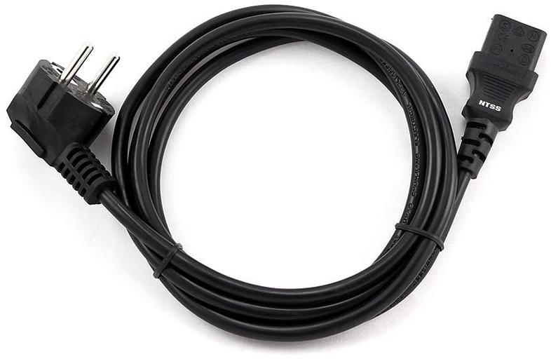Шнур питания NTSS NTSS-PC13771 C13-Schuko проводник.:3x0.75мм2 1.8м 220/250В 10А черный фото 1