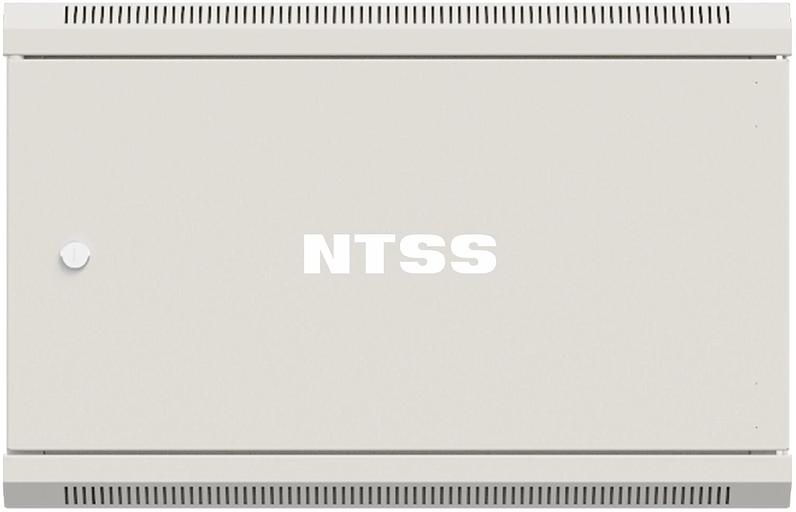 Шкаф коммутационный NTSS Премиум (NTSS-W6U6045FD) настенный 6U 570x450мм пер.дв.металл 60кг серый 18кг фото 1
