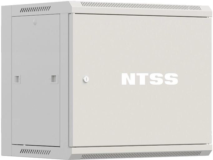 Шкаф коммутационный NTSS Премиум (NTSS-W12U6060FD) настенный 12U 570x600мм пер.дв.металл 60кг серый 27кг фото 1