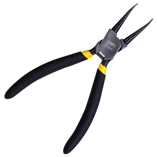 Съемники Deli Прямой съемник внутренних стопорных колец Deli DL0341 175мм, сталь HRC50-54, прорезиненная рукоять фото 2