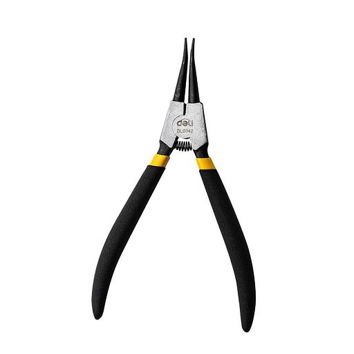 Съемники Deli Прямой съемник внешних стопорных колец Deli DL0342 175мм, сталь HRC50-54, прорезиненная рукоять фото 3