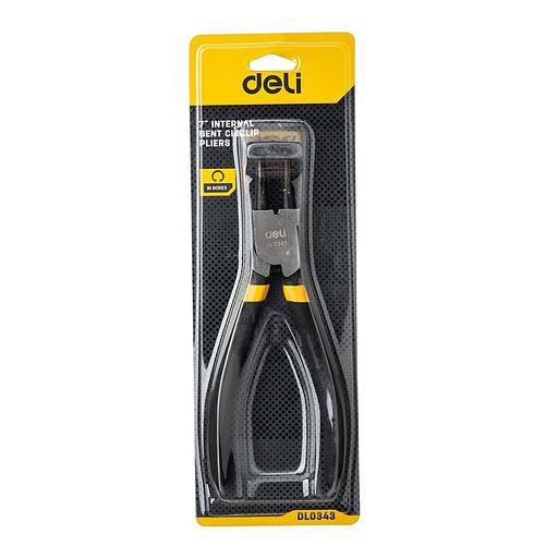 Съемники Deli Изогнутый съемник внутренних стопорных колец Deli DL0343 175мм, сталь HRC50-54, прорезиненная рукоять фото 5