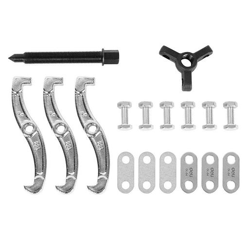 Съемники Deli Съемник подшипников трехзахватный Deli DL-S4 100мм(рабочий ход болта), внешний диаметр 20-100мм, внутренний диаметр 40-90мм, сталь 45# фото 2