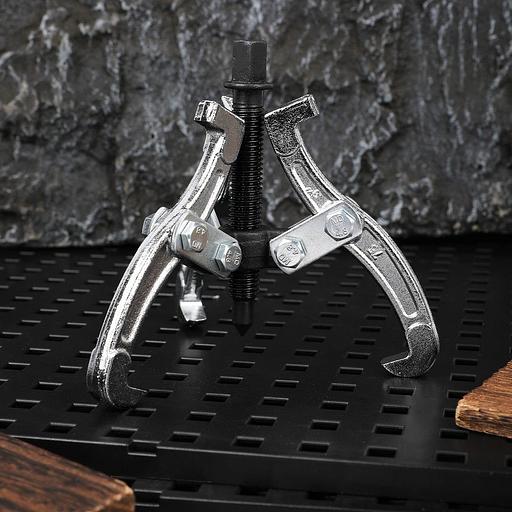 Съемники Deli Съемник подшипников трехзахватный Deli DL-S4 100мм(рабочий ход болта), внешний диаметр 20-100мм, внутренний диаметр 40-90мм, сталь 45# фото 3