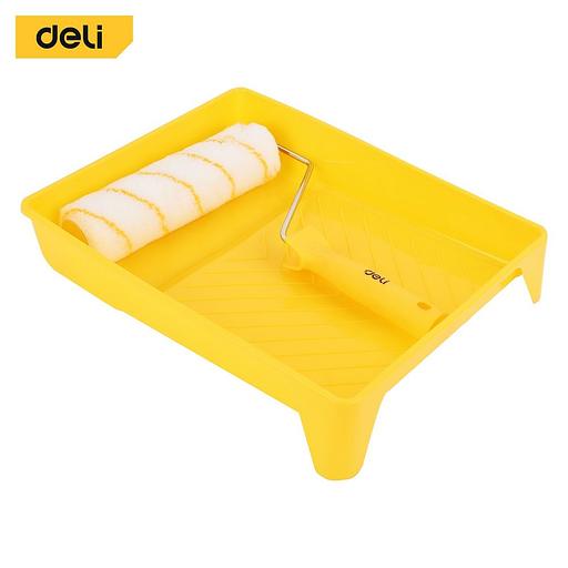 Отделочный инструмент Deli Малярный набор Deli DL509703 (ванночка 435x300x7,5мм, 1 валик из акрилового волкна, бюгель) фото 1