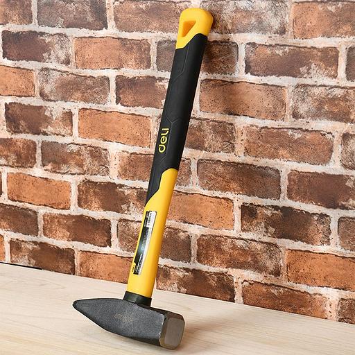 Ударно-рычажный инструмент Deli Слесарный молоток Deli DL442010 1000 гр Фиберглассовая рукоять фото 2