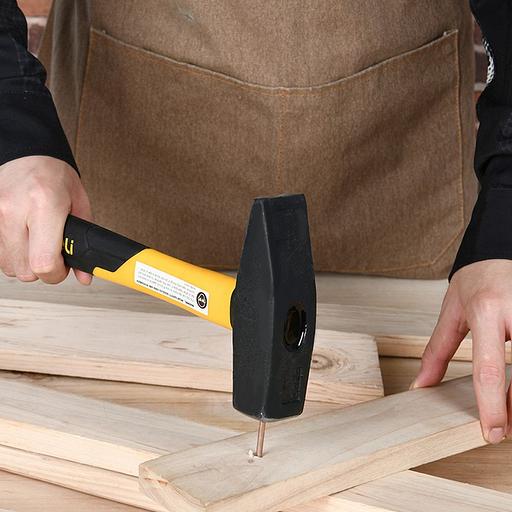 Ударно-рычажный инструмент Deli Слесарный молоток Deli DL442010 1000 гр Фиберглассовая рукоять фото 5