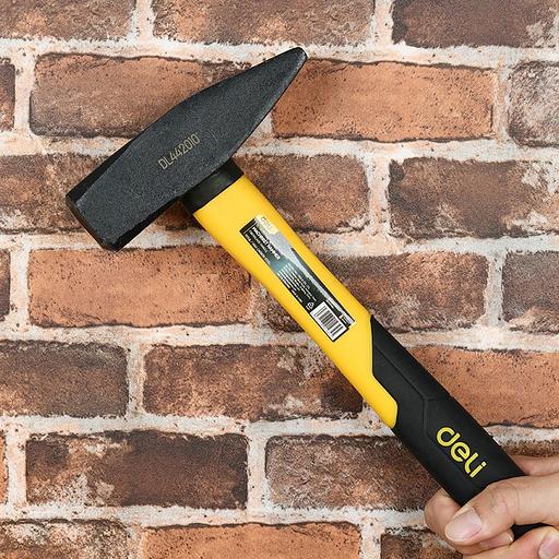 Ударно-рычажный инструмент Deli Слесарный молоток Deli DL442010 1000 гр Фиберглассовая рукоять фото 6