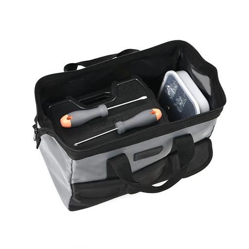 Ящики и сумки для инструментов Deli Сумка для инструментов Deli DL430018 400 x 200 x 270мм, 6 карманов, плечевой ремень, ткань Оксфорд фото 2