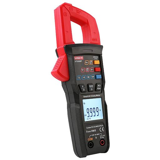 Напряжение постоянного/переменного тока (600 В); Токоизмерительные клещи UT202BT постоянный/переменный ток (600А); Сопротивление (100 МОм); Частота (1000 Гц); Емкость (100мФ); Температура (1000 ℃); Bluetooth фото 2