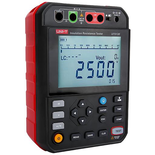 Измеритель сопротивления изоляции UT512E напряжение до 2,5 кВ, сопротивление до 2,5 ТОм, память на 999 значений, CAT IV 600 В фото 2