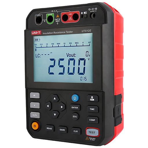 Измеритель сопротивления изоляции UT512E напряжение до 2,5 кВ, сопротивление до 2,5 ТОм, память на 999 значений, CAT IV 600 В фото 3