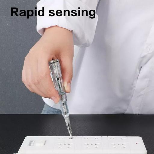 Измерительный и разметочный инструмент Deli Индикаторная отвертка-тестер напряжения светодиодная Deli DL8004 12-250 В фото 3