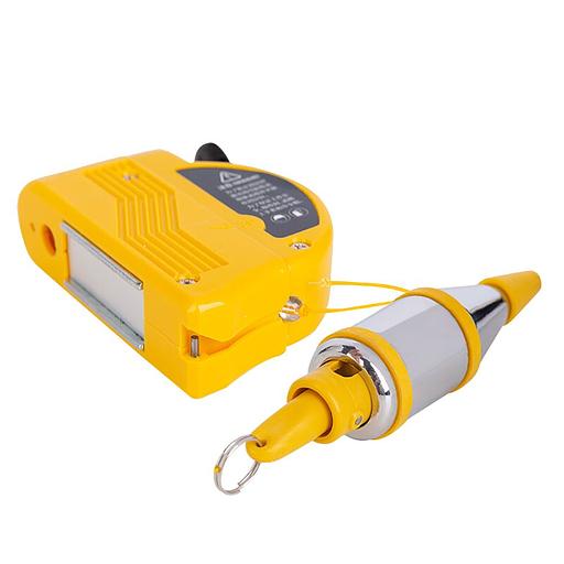 Измерительный и разметочный инструмент Deli Конусный отвес с магнитным держателем Deli DL22 вес 400гр, длина нити 6м, автоматическое втягивание фото 2