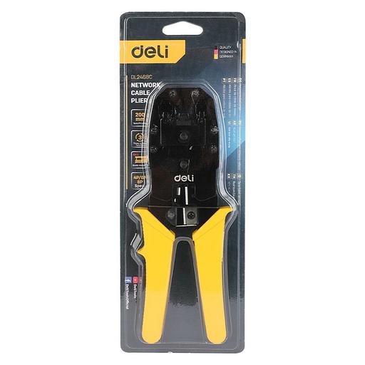 Инструмент обжимной Deli Обжимные клещи Deli DL2468C 8P(RJ-45), 6P(RJ-14 и RJ-12), 4P(RJ-9) 200мм фото 4