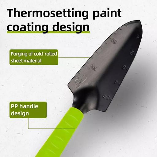 Лопатка садовая узкая Deli DL580812 длина 30 см, защита от ржавчины и коррозии, противоскользящая рукоять фото 2