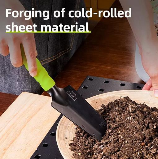 Лопатка садовая узкая Deli DL580812 длина 30 см, защита от ржавчины и коррозии, противоскользящая рукоять фото 5