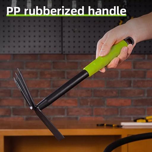 Мотыжка садовая ручная двухсторонняя Deli DL580814 длина 30 см, защита от ржавчины и коррозии, противоскользящая рукоять фото 3