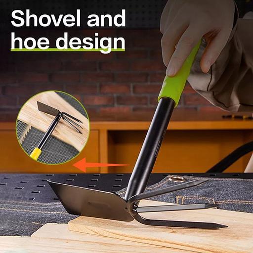 Мотыжка садовая ручная двухсторонняя Deli DL580814 длина 30 см, защита от ржавчины и коррозии, противоскользящая рукоять фото 4