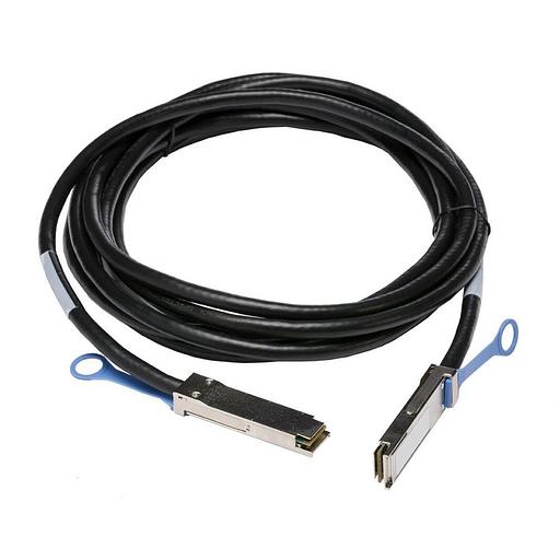 Кабель Fibertrade FT-QSFP+-CabP-AWG30-3, Кабель DAC Copper cable, 40G, QSFP+ -to- QSFP+, 30AWG витая пара, 3M фото 1