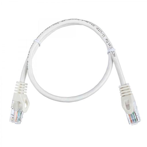 Кабель ACD Патч-корд ACD-LPU5C-5DW |ACD-LPU5C-5DW| Cat5e UTP 24AWG 4Pair, 7/0.18мм CU Белый, 0.5м (741722) фото 1