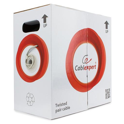 Кабель Cablexpert Кабель Cablexpert UPC-6004-SOL, UTP6, 4 пары, 0.57 мм, однож., 305 м, серый фото 1