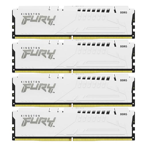 Модуль памяти Kingston 128GB DDR5 5200MHz DIMM FURY Beast White (4х32gb), CL40 фото 1