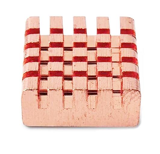 Радиатор ACD RA026 Радиатор медный ACD Fine Copper Heat Sink (14*12*5.5mm) for Raspberry Pi3 B, Pi3 B+, Pi4 фото 2