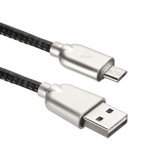 Кабели USB ACD USB кабель ACD-Allure MicroUSB; USB-A Кожа, 1м, черный (ACD-U926-M1B) фото 1