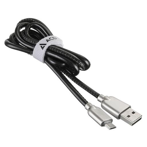 Кабели USB ACD USB кабель ACD-Allure MicroUSB; USB-A Кожа, 1м, черный (ACD-U926-M1B) фото 2