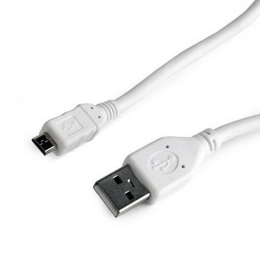 Кабель Cablexpert Кабель USB 2.0 Pro Cablexpert CCP-mUSB2-AMBM-W-1M AM/microBM 5P, 1м, экран, белый, пакет (082297) {200} фото 2