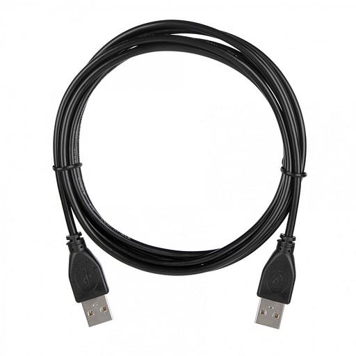 Кабель ACD Кабель ACD-U2AAM-20L |ACD-U2AAM-20L| USB 2.0, A male - A male, ТТХ: |ACD-U2AAM-20L| (7/0.12BC+PE)*1P+(7/0.12BC+PE)*2C+7/0.12BC+AL+PVC OD4.0, Черный, 2м (742026) фото 1
