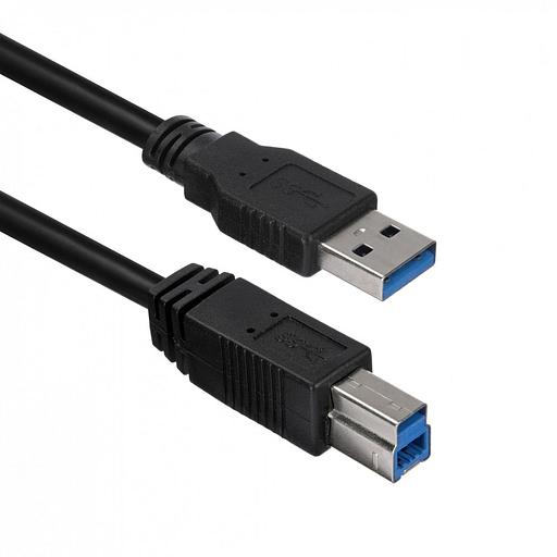 Кабель ACD Кабель ACD-U3ABM-10L |ACD-U3ABM-10L| USB 3.0, A male - B male, ТТХ: |ACD-U3ABM-10L| (7/0.12BC+HDPE)*1P+|(7/0.12BC+HDPE)*2C+7/0.12BC+AL|*2P +7/0.16BC*2C+AL+7/0.12BC+B(80/0.12ALм)PVC5.5, Черный, 1м (742071) фото 2