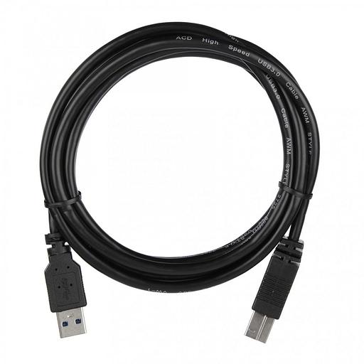 Кабель ACD Кабель ACD-U3ABM-20L |ACD-U3ABM-20L| USB 3.0, A male - B male, ТТХ: |ACD-U3ABM-20L| (7/0.12BC+HDPE)*1P+|(7/0.12BC+HDPE)*2C+7/0.12BC+AL|*2P +7/0.16BC*2C+AL+7/0.12BC+B(80/0.12AL)PVC5.5, Черный, 2м (742088) фото 1