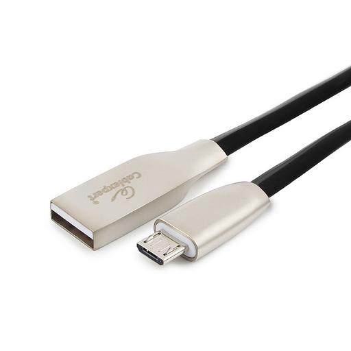 Кабель Cablexpert Кабель USB 2.0 Cablexpert CC-G-mUSB01Bk-1M AM/microB, серия Gold, длина 1м, черный, блистер CC-G-mUSB01Bk-1M (793171) {50} фото 1