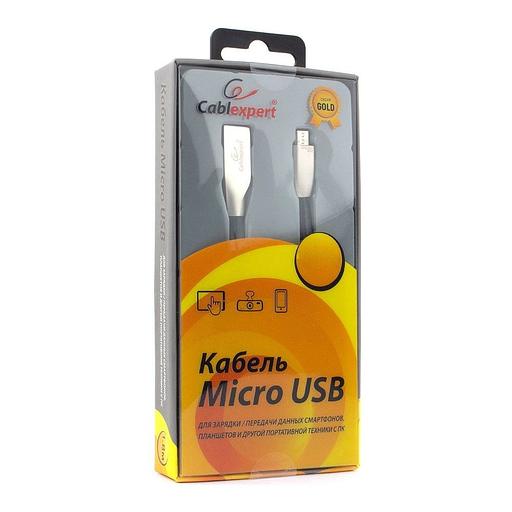 Кабель Cablexpert Кабель USB 2.0 Cablexpert CC-G-mUSB01Bk-1M AM/microB, серия Gold, длина 1м, черный, блистер CC-G-mUSB01Bk-1M (793171) {50} фото 2