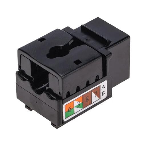 Rexant (02-0255) Модуль вставка Keystone, UTP неэкранированный, CAT 6, тип 90 градусов, Dual IDC, черный PRO фото 1