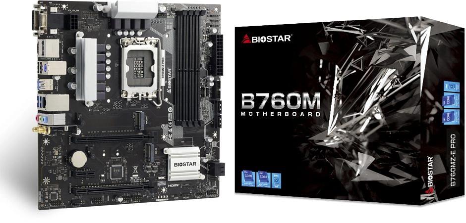 Материнская плата Biostar B760MZ-E PRO Soc-1700 Intel B760 4xDDR5 mATX AC`97 8ch(7.1) 2.5Gg RAID+VGA+DVI+HDMI+DP фото 4