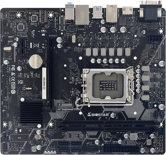 Материнская плата Biostar H610MH D5 Soc-1700 Intel H610 2xDDR5 mATX AC`97 8ch(7.1) GbLAN RAID+VGA+HDMI фото 1