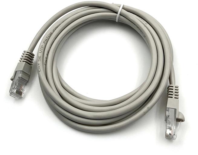 Патч-корд Buro LSZH UTP cat5E 3м серый RJ-45 (m)-RJ-45 (m) (UTP-5E-3M-G-LSZH) фото 1