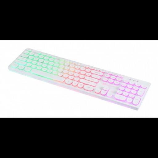 Oklick 420MRL white USB slim Multimedia LED [1091227] фото 6