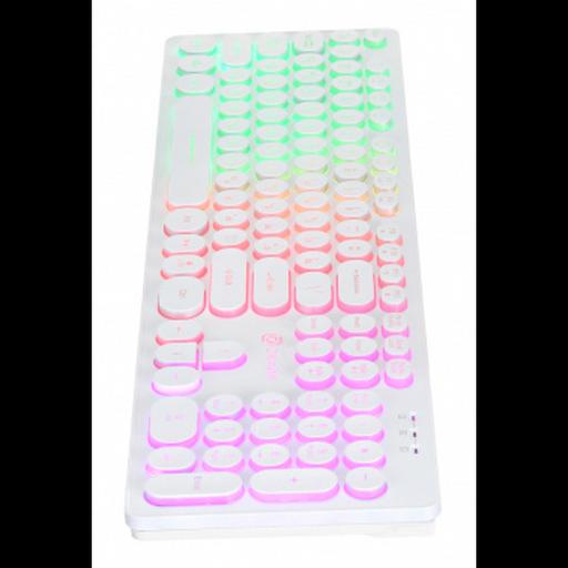 Oklick 420MRL white USB slim Multimedia LED [1091227] фото 7