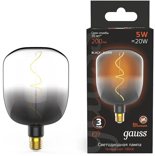 Лампа филам. Gauss Filament V140 5Вт цок.:E27 шар 220B св.свеч.бел.теп. (упак.:10шт) (1008802105) фото 1