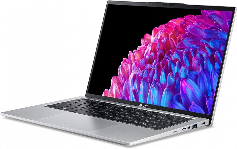 Ноутбук Acer Swift Go 14 SFG14-73-70EH Core Ultra 7 155H 16Gb SSD1Tb Intel Arc 14" OLED 2.8K (2880x1800) Windows 11 Home silver WiFi BT Cam (NX.KSGCD.002) фото 2